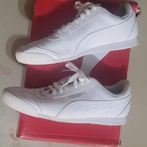 Puma Low top Hybrid sneaker White w SoftFoam insole & Ultra Comfort Men's 10